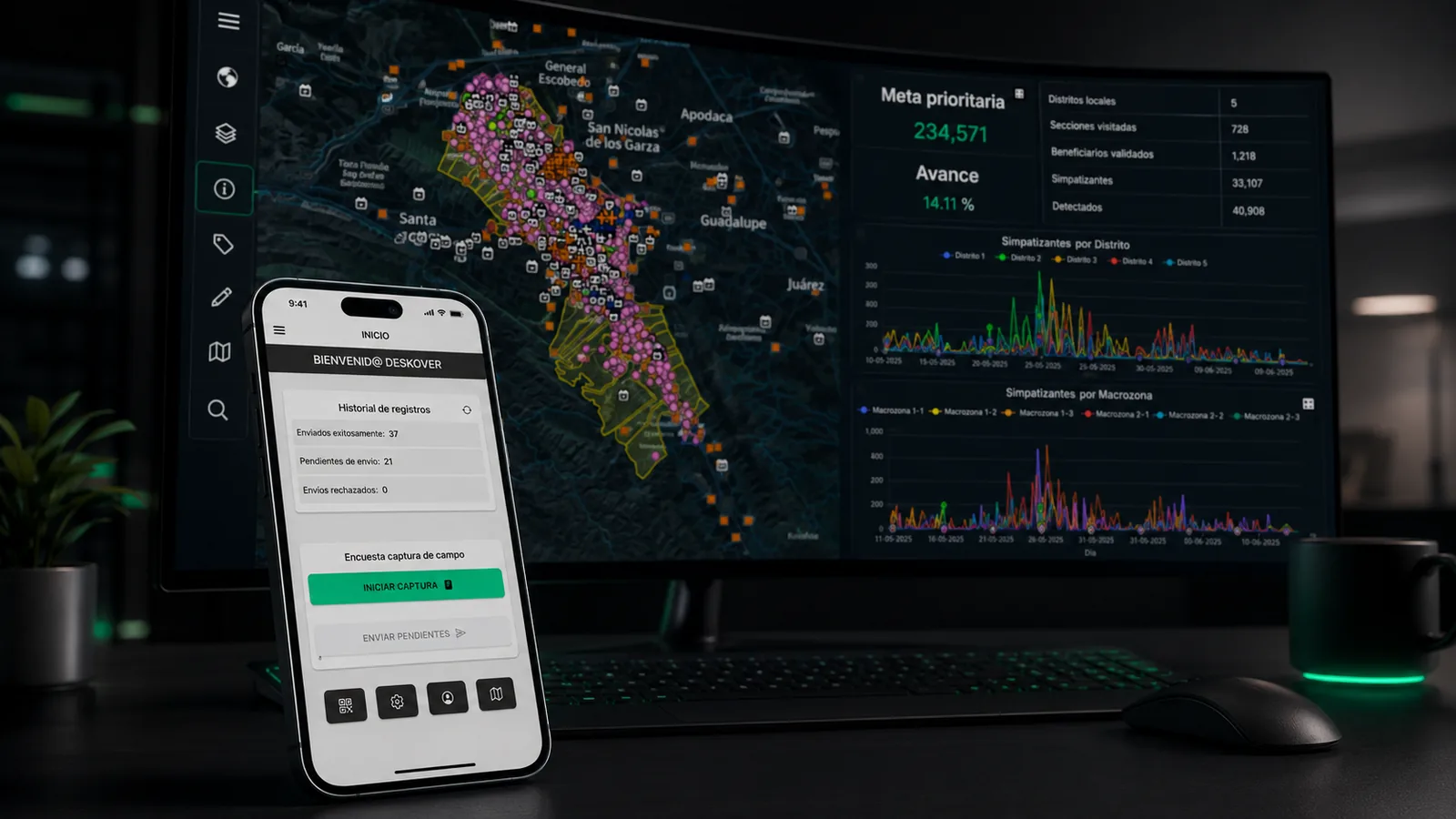 Ampliar Captura de campo desde la app móvil